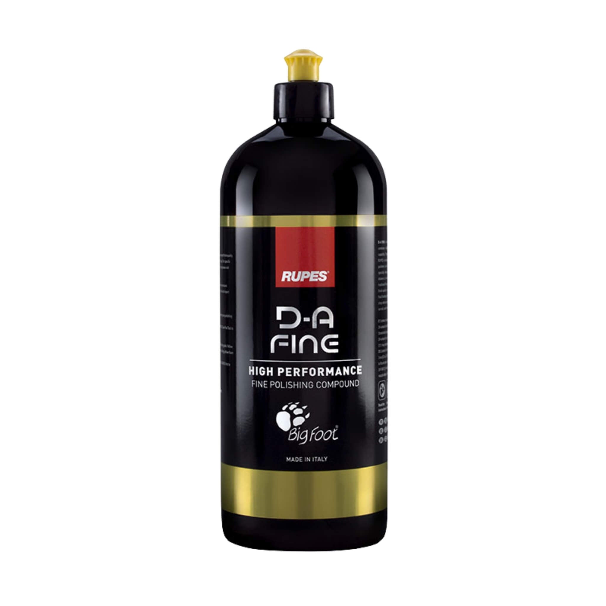 RUPES D-A FINE High Performance Fine Polishing Compound with micro-abrasives, high cut, and easy wipe-off for DA tools.