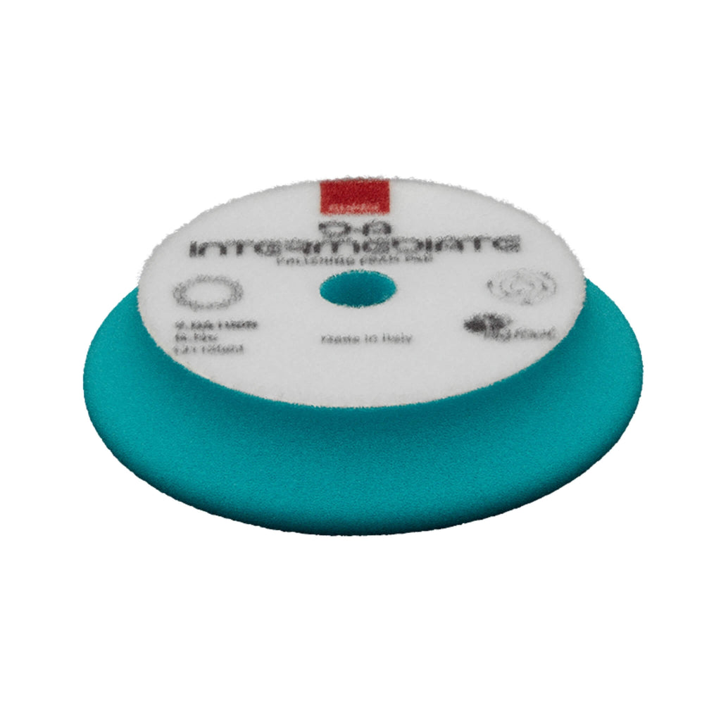 RUPES D-A INTERMEDIATE Foam Polishing Pad balances defect removal and gloss enhancement on automotive paint.