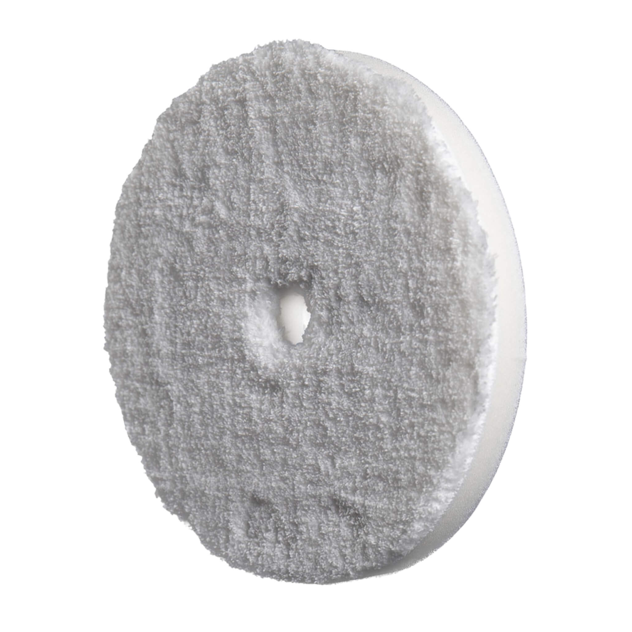RUPES D-A ULTRA-FINE Microfiber Polishing Pad for dual-action polishers removes haze and refines very soft paint.