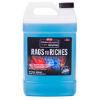 One-gallon jug of P&S Rags To Riches, a microfiber detergent that deeply cleans and restores.