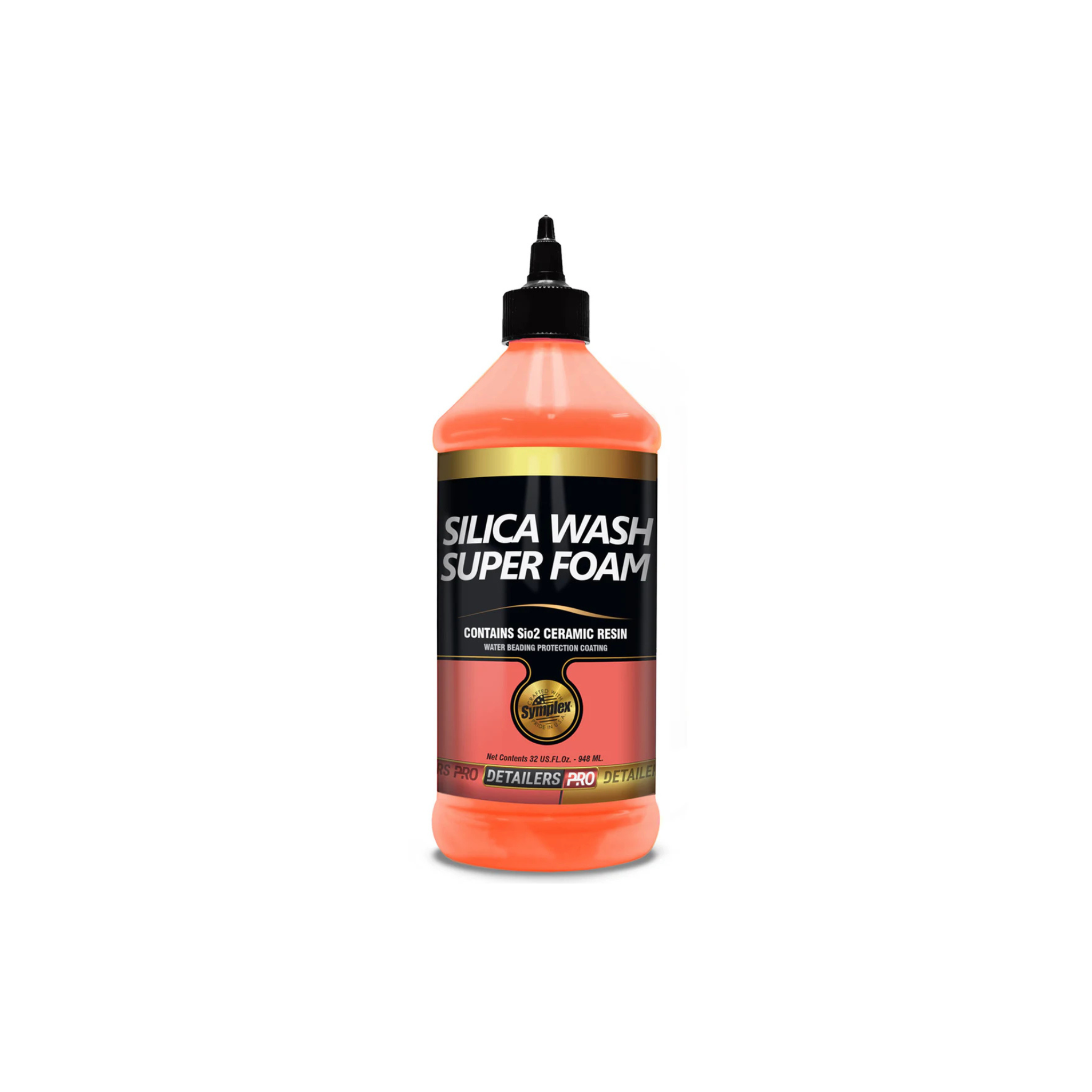 Bottle of Silica Wash Super Foam with a white background