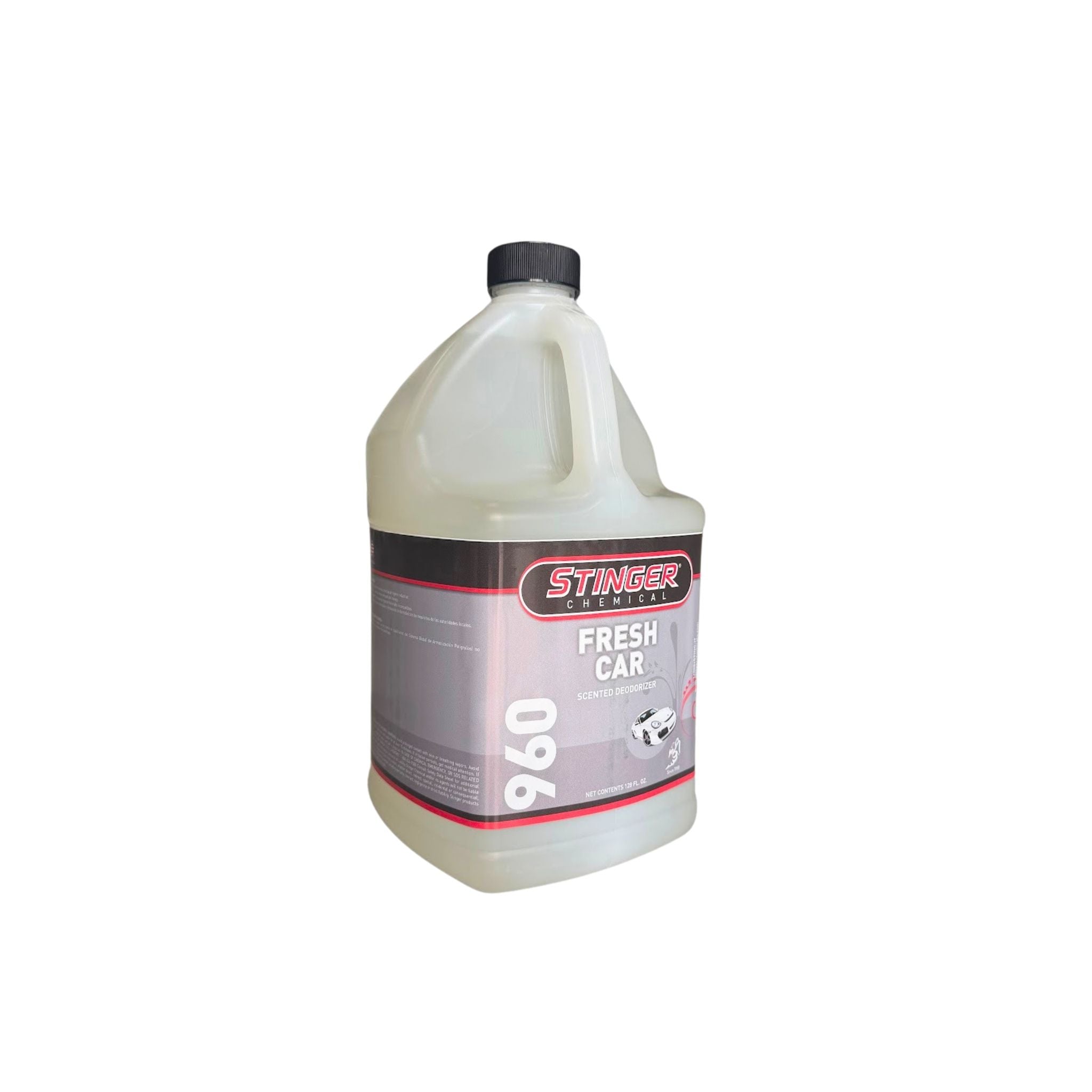 Stinger Fresh Scent Deodorizer Fresh Car eliminates odors and leaves a long-lasting, clean interior fragrance.