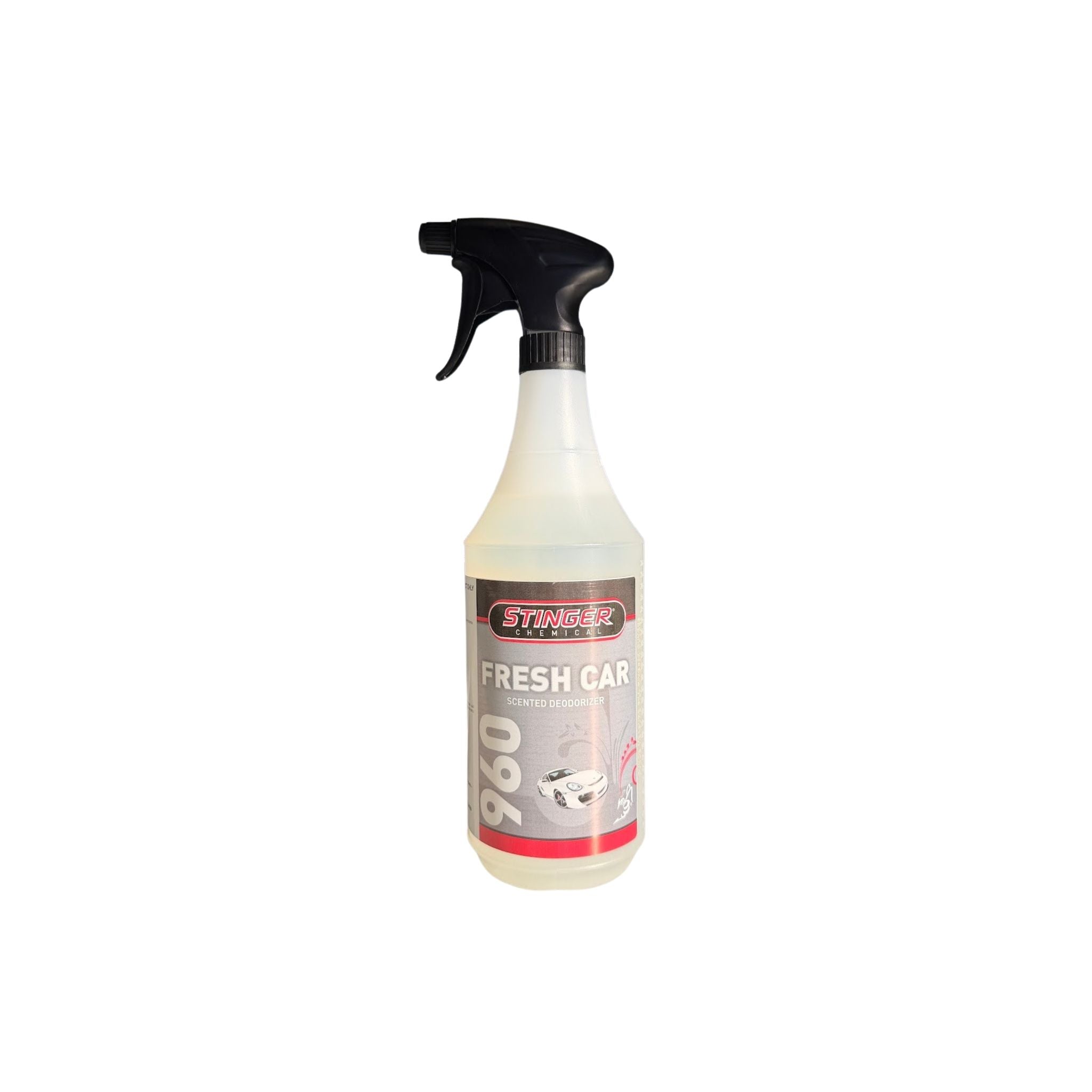 Stinger Fresh Scent Deodorizer Fresh Car eliminates odors and leaves a long-lasting, clean interior fragrance.