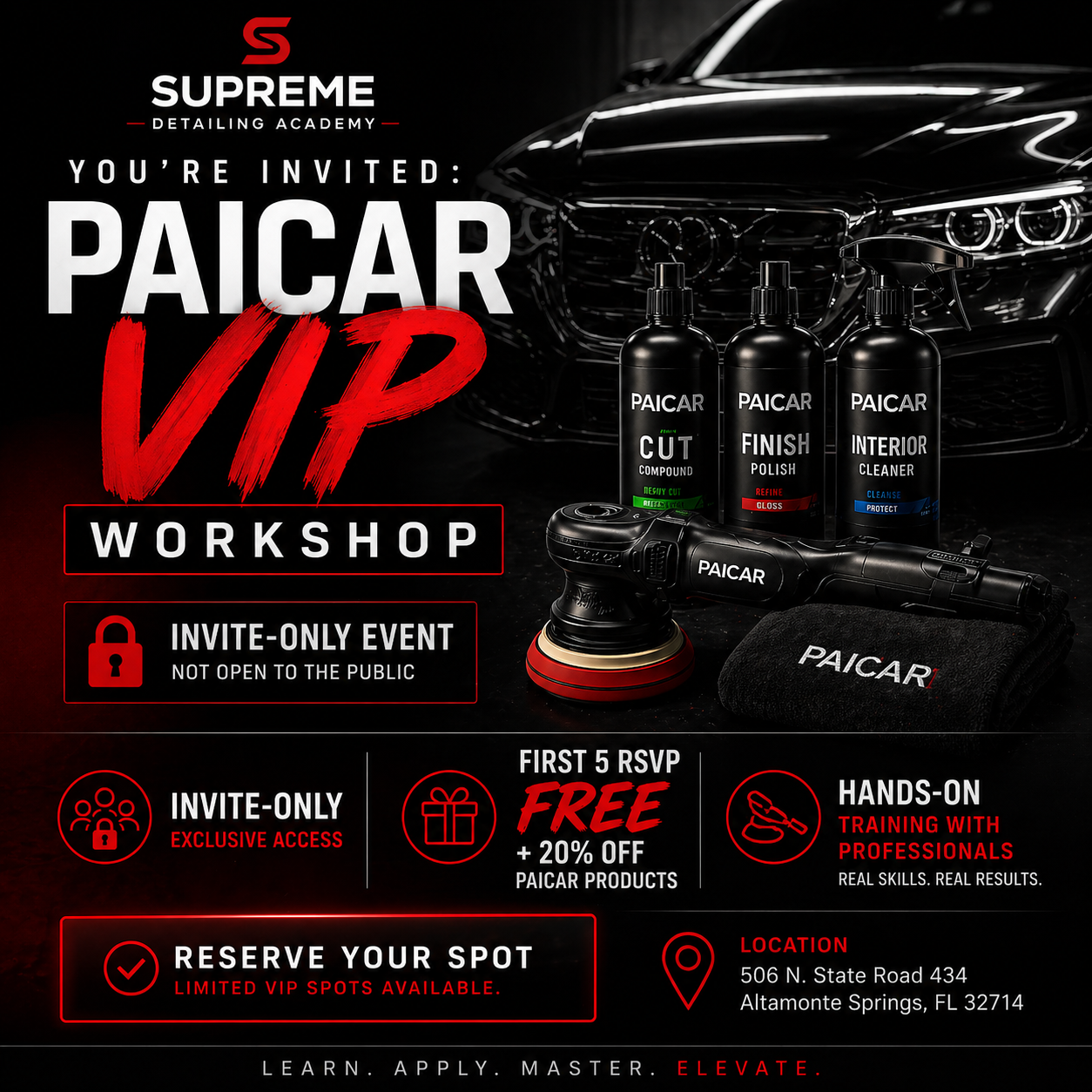 PAICAR VIP Workshop RSVP