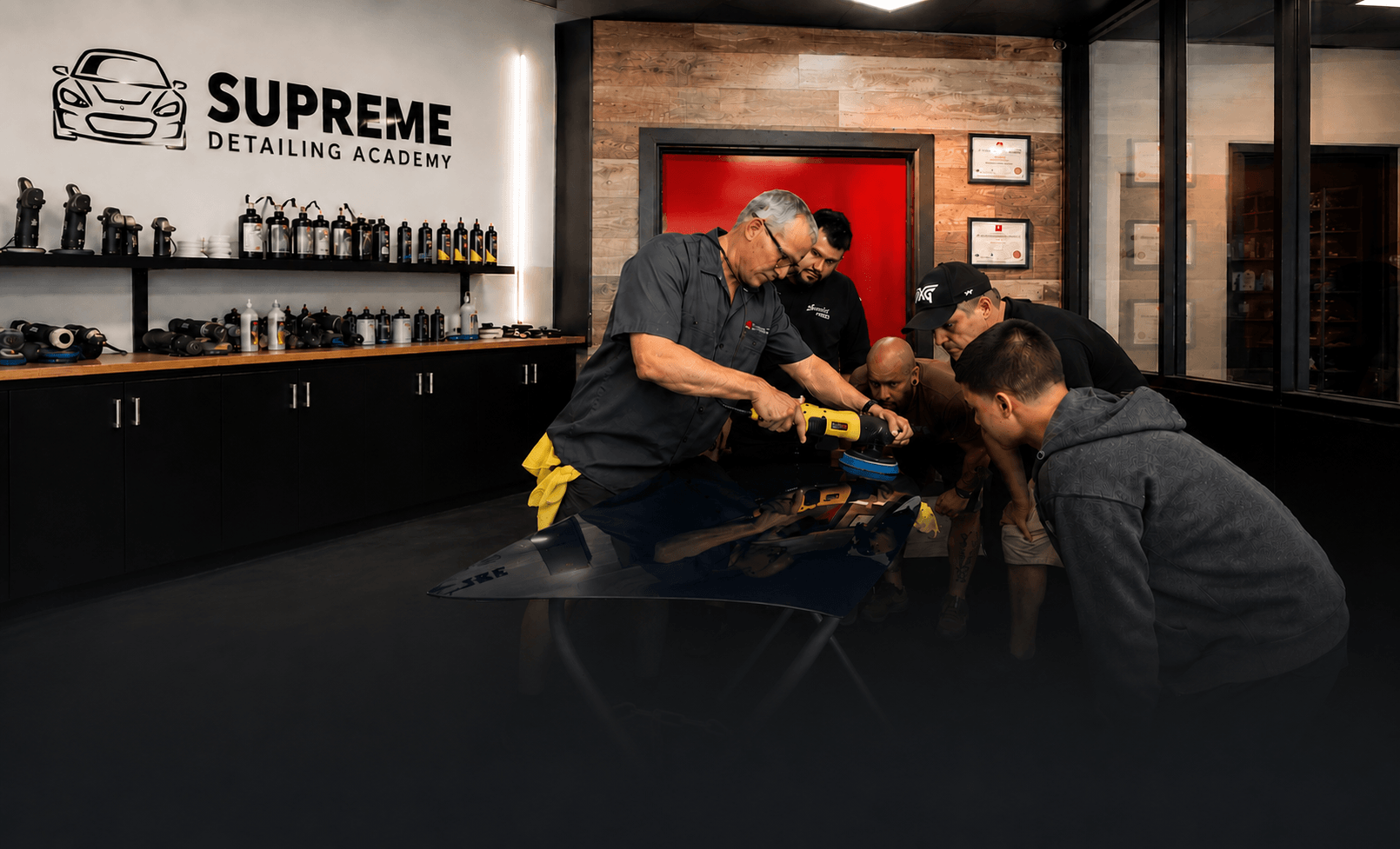 Hands-on professional auto detailing workshop at Supreme Detailing Academy