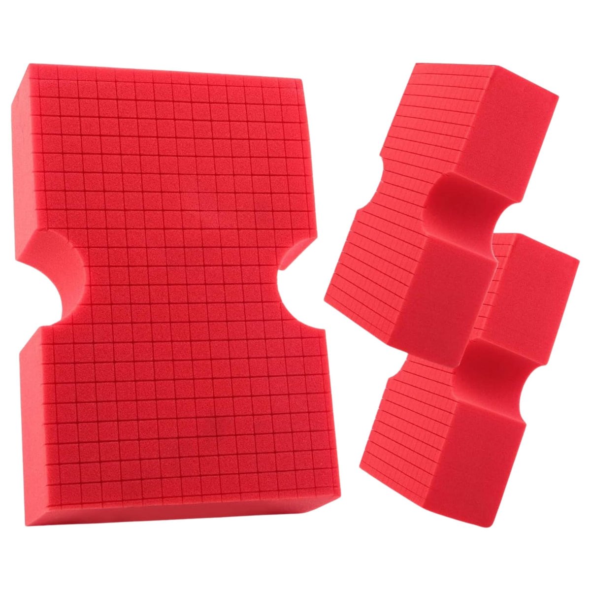 Supreme Scratch-Free Car Cleaning Sponge with cross-cut grid lifts dirt and grime for safe, effective vehicle washing.