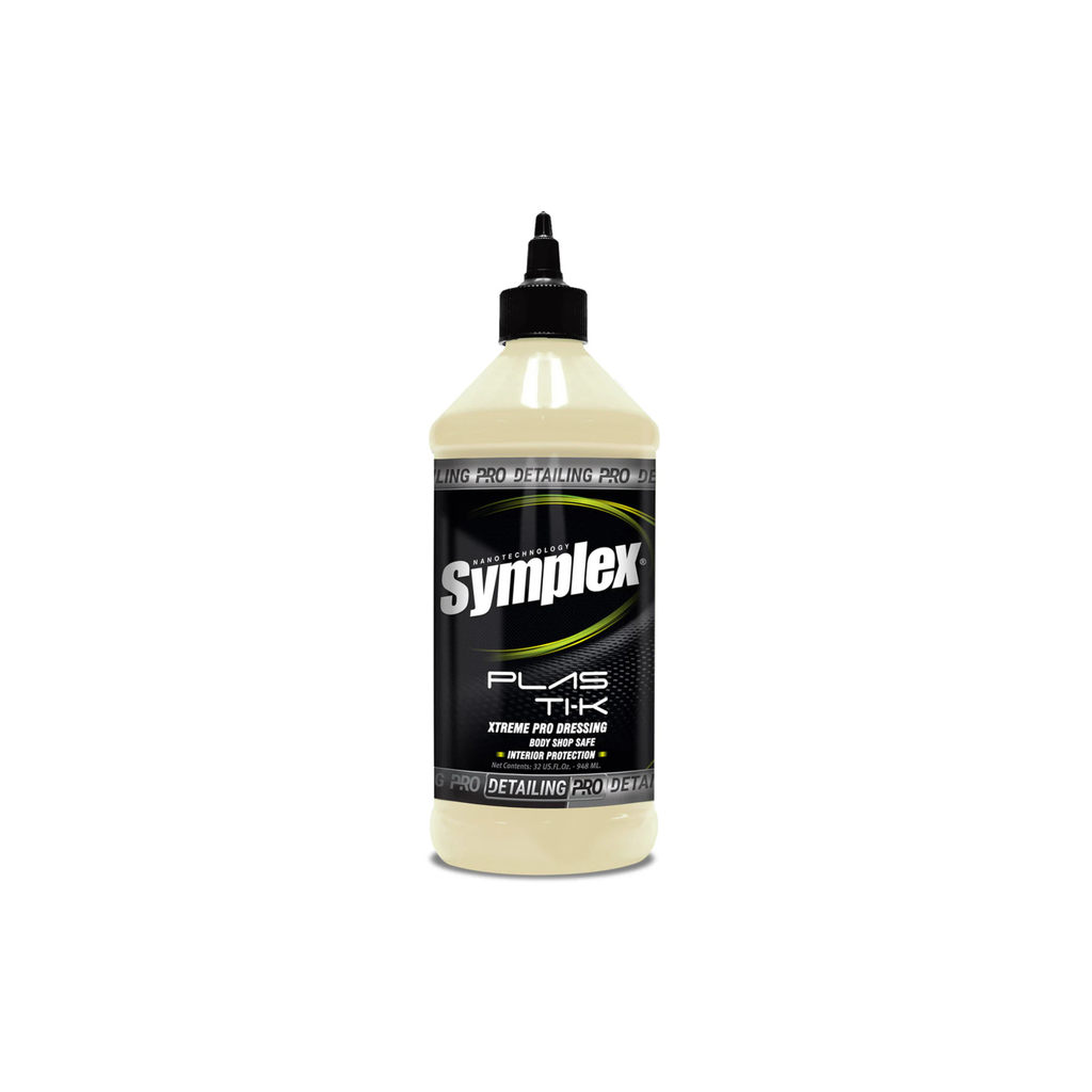 Symplex Plasti-K Xtreme Internal Pro Dressing non-silicone for interior plastics and trim with a clean, natural finish.