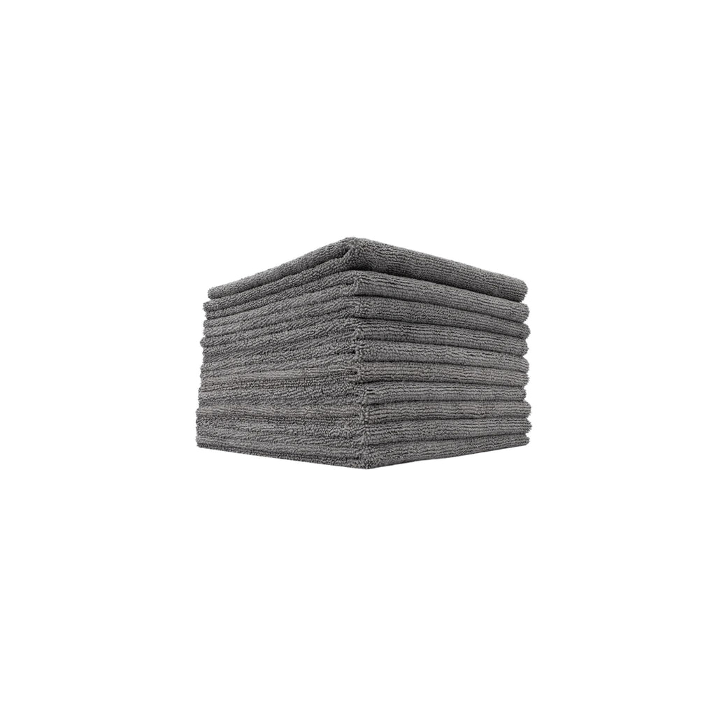 The Rag Company Edgeless 365 microfiber towel for polishing, buffing, and streak-free detailing on paint and glass.