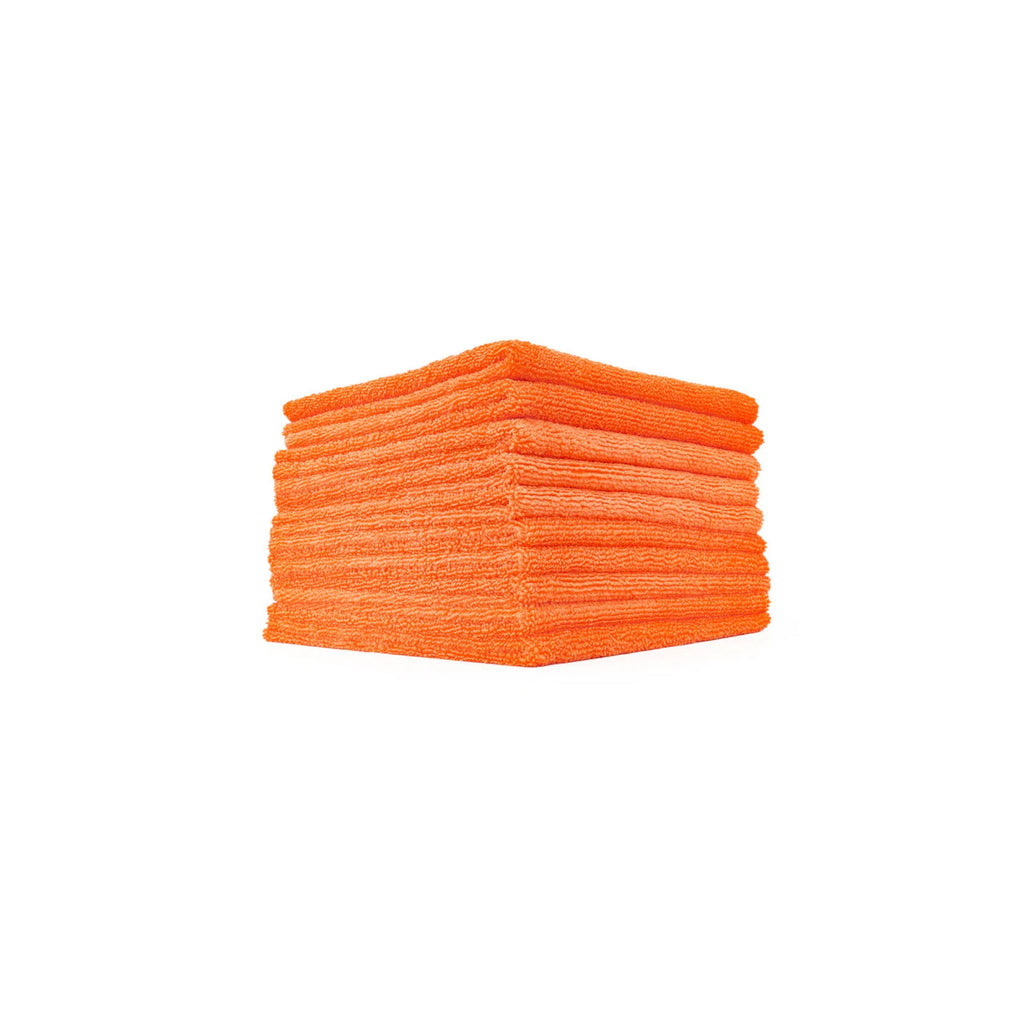 The Rag Company Edgeless 365 microfiber towel for polishing, buffing, and streak-free detailing on paint and glass.