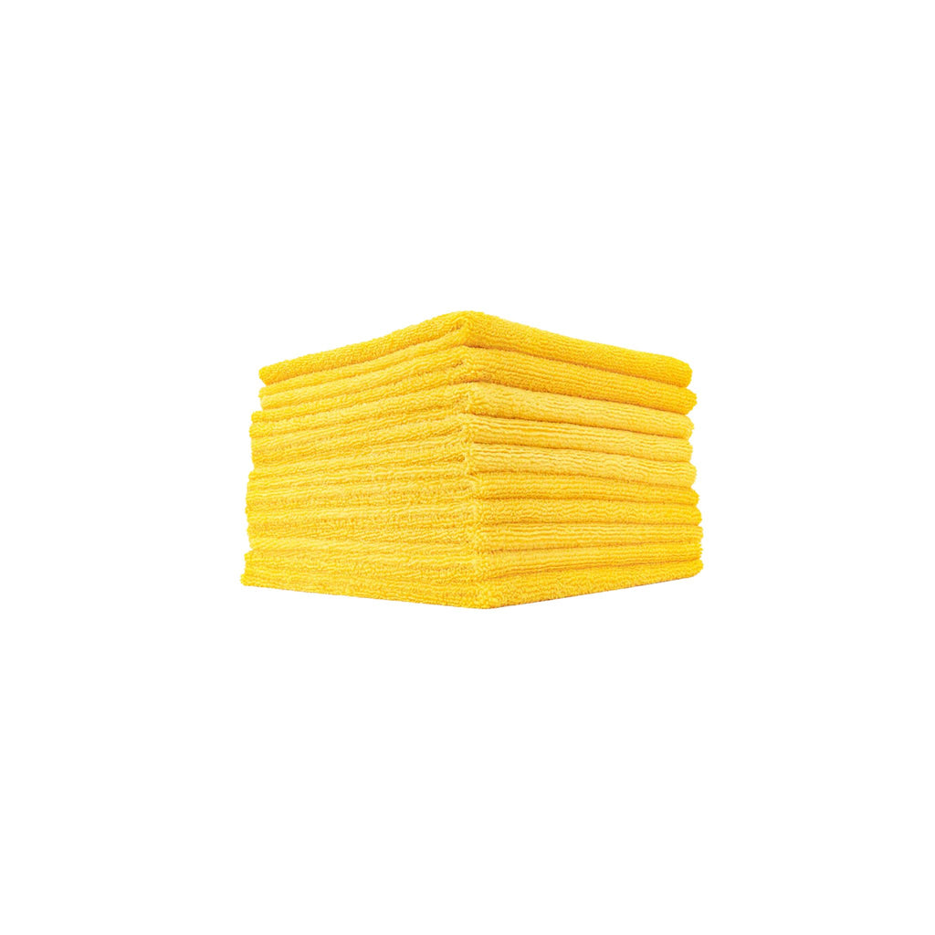 The Rag Company Edgeless 365 microfiber towel for polishing, buffing, and streak-free detailing on paint and glass.