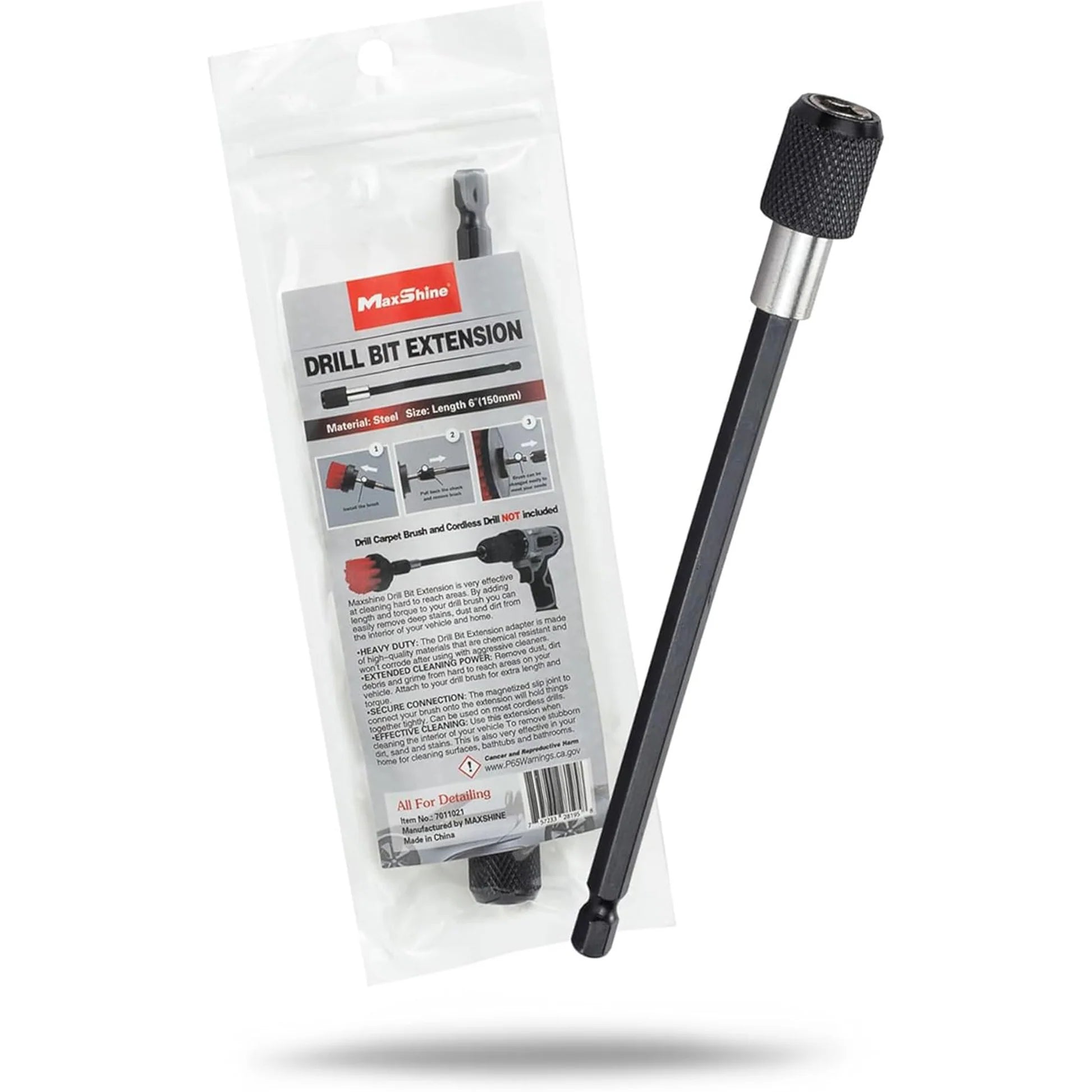 Maxshine Drill Brush Attachment for Car Detailing | Drill Brush Extension