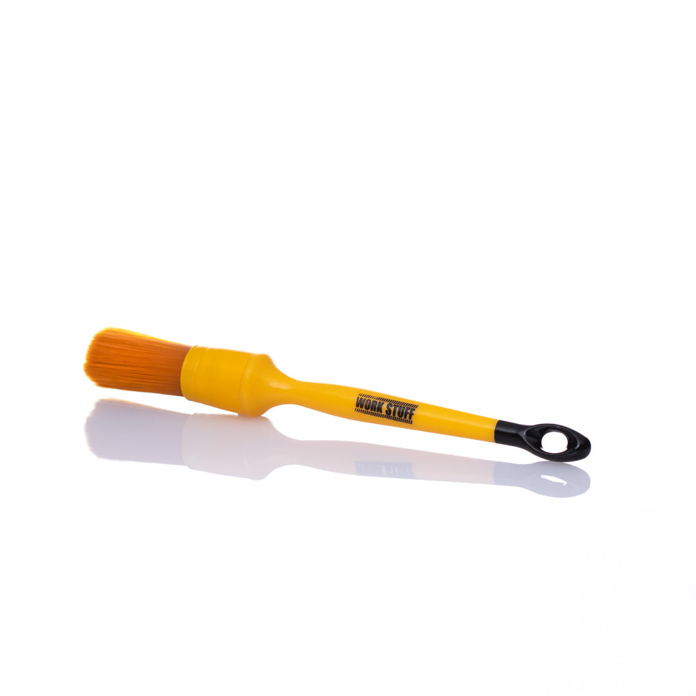 Work Stuff DETAILING BRUSH ALBINO ORANGE ideal for leather care, interior detailing, and prewash cleaning tasks.