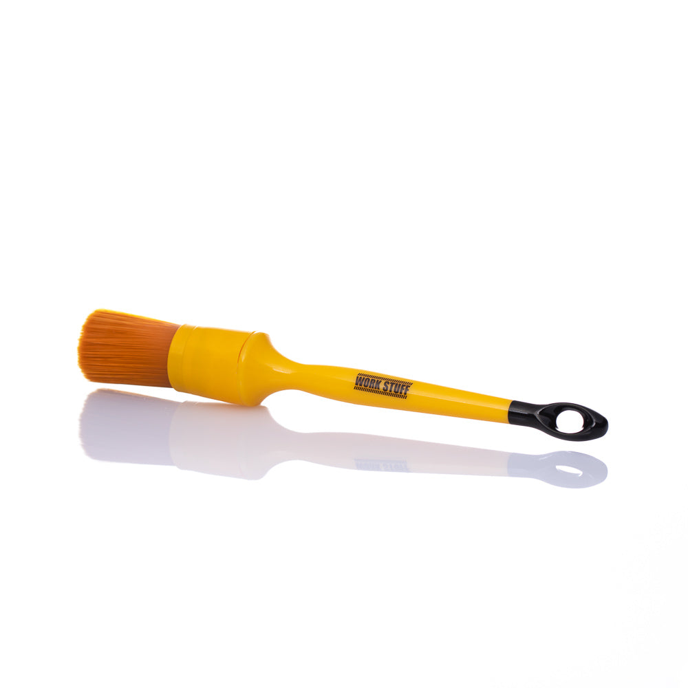 Work Stuff DETAILING BRUSH ALBINO ORANGE ideal for leather care, interior detailing, and prewash cleaning tasks.