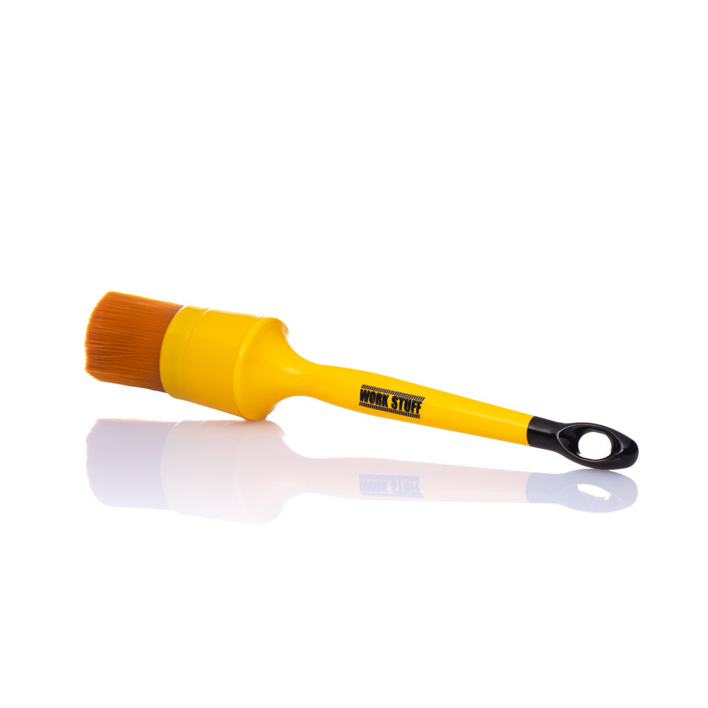 Work Stuff DETAILING BRUSH ALBINO ORANGE ideal for leather care, interior detailing, and prewash cleaning tasks.