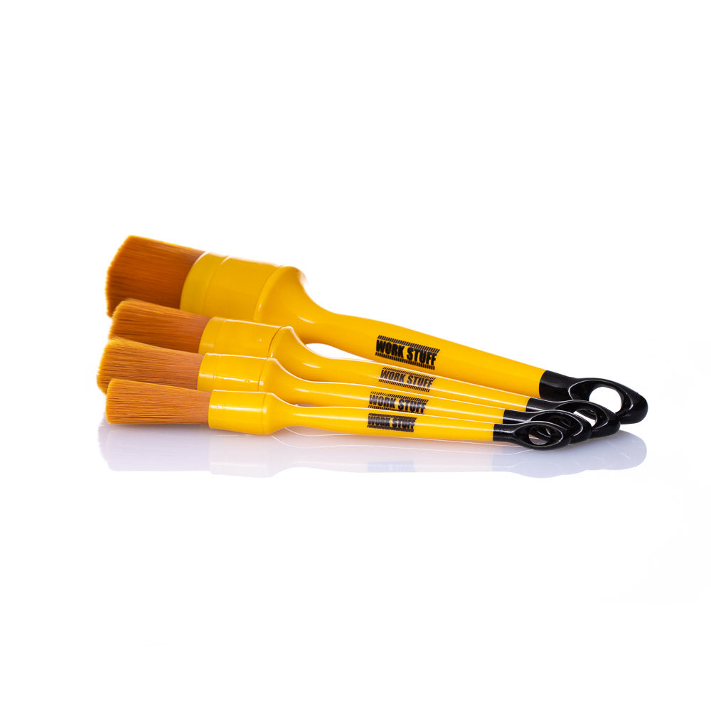 Work Stuff DETAILING BRUSH ALBINO ORANGE ideal for leather care, interior detailing, and prewash cleaning tasks.