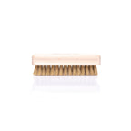 Work Stuff Handy Leather Brush with soft bristles designed for safe, effective cleaning of leather surfaces.