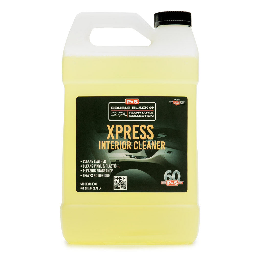 One-gallon jug of P&S Xpress Interior Cleaner, safe for all interior surfaces including leather, vinyl, and plastic.