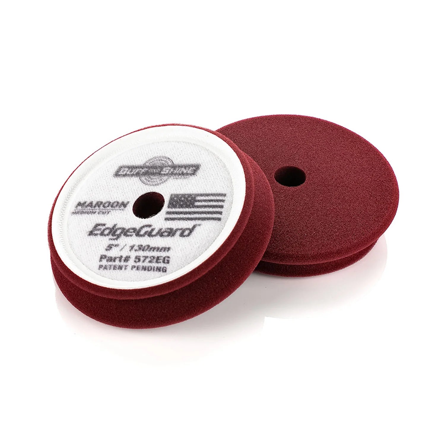 Buff and Shine EdgeGuard Foam Pad Maroon Medium Cut for 5-inch backing plates.