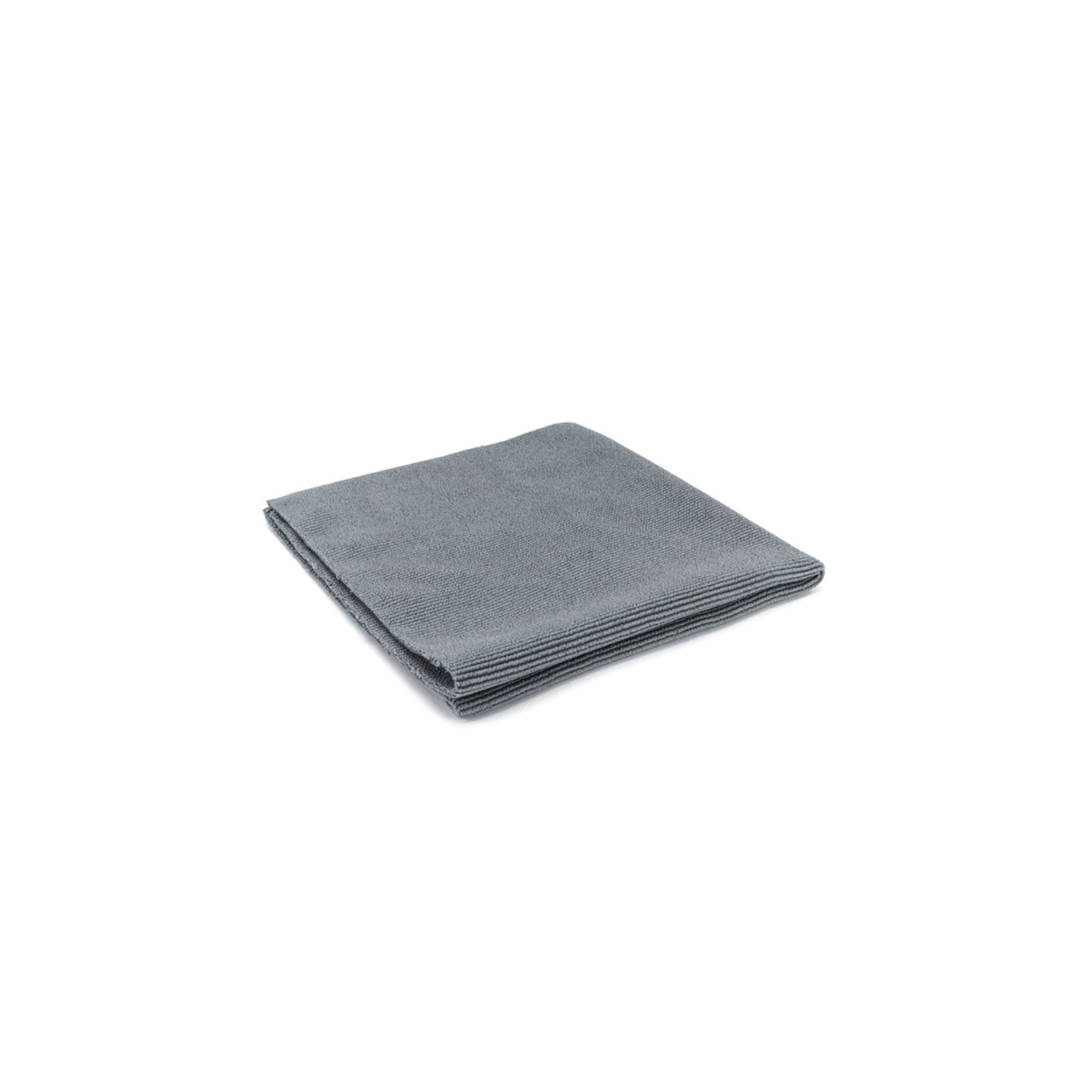 Gray Autofiber Buffmaster Microfiber Polish and Buffing Towel for polish and wax removal without scratching.