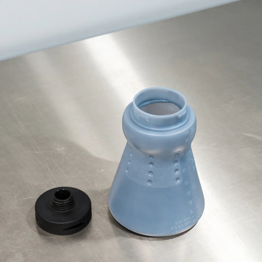 MTM HYDRO WIDE MOUTH BOTTLE & ADAPTER UPGRADE KIT shown with lid off to highlight wide mouth opening.