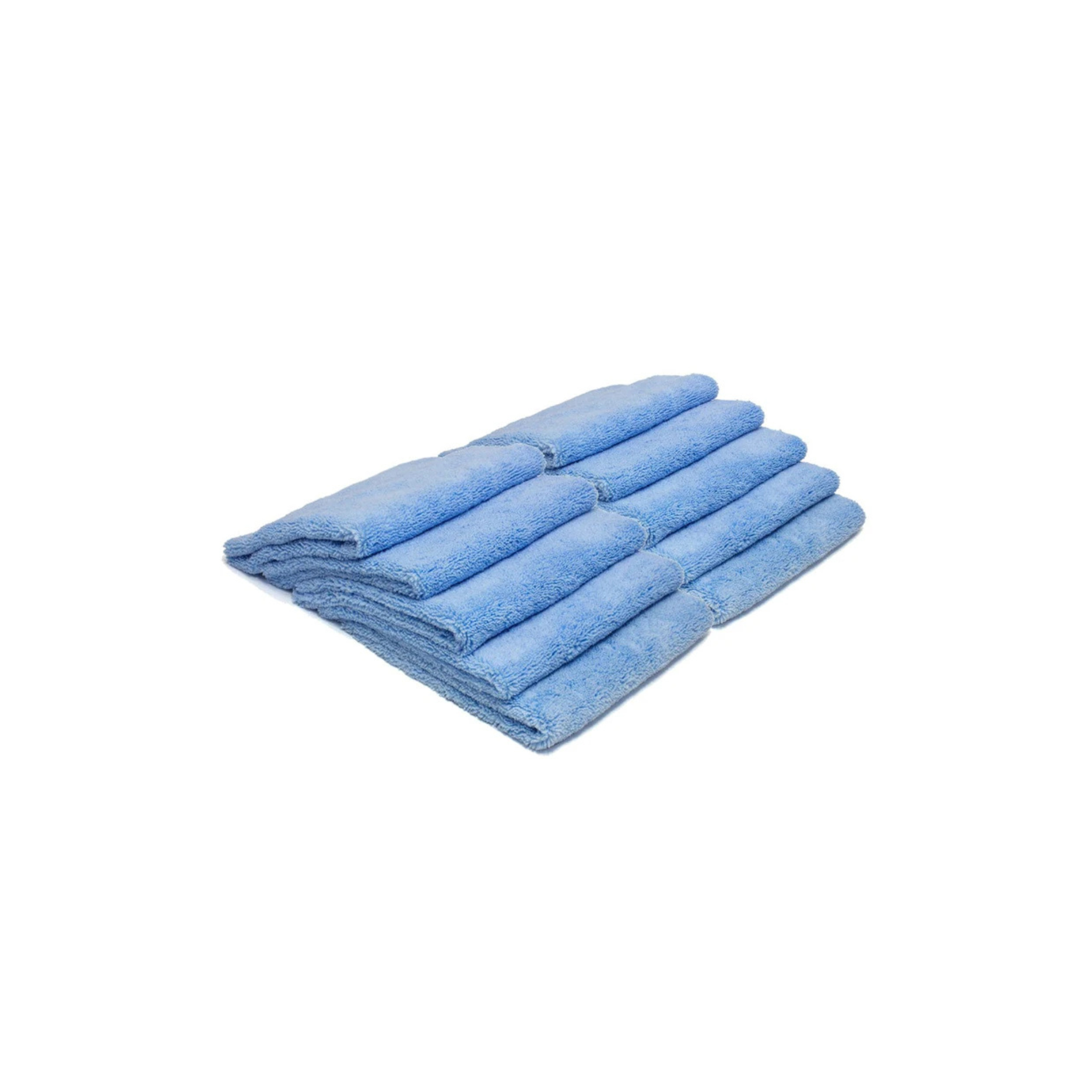 Blue 10-pack Autofiber Detailer's Delight Heavyweight Microfiber Towel for quick detailer use and final wipe-downs.