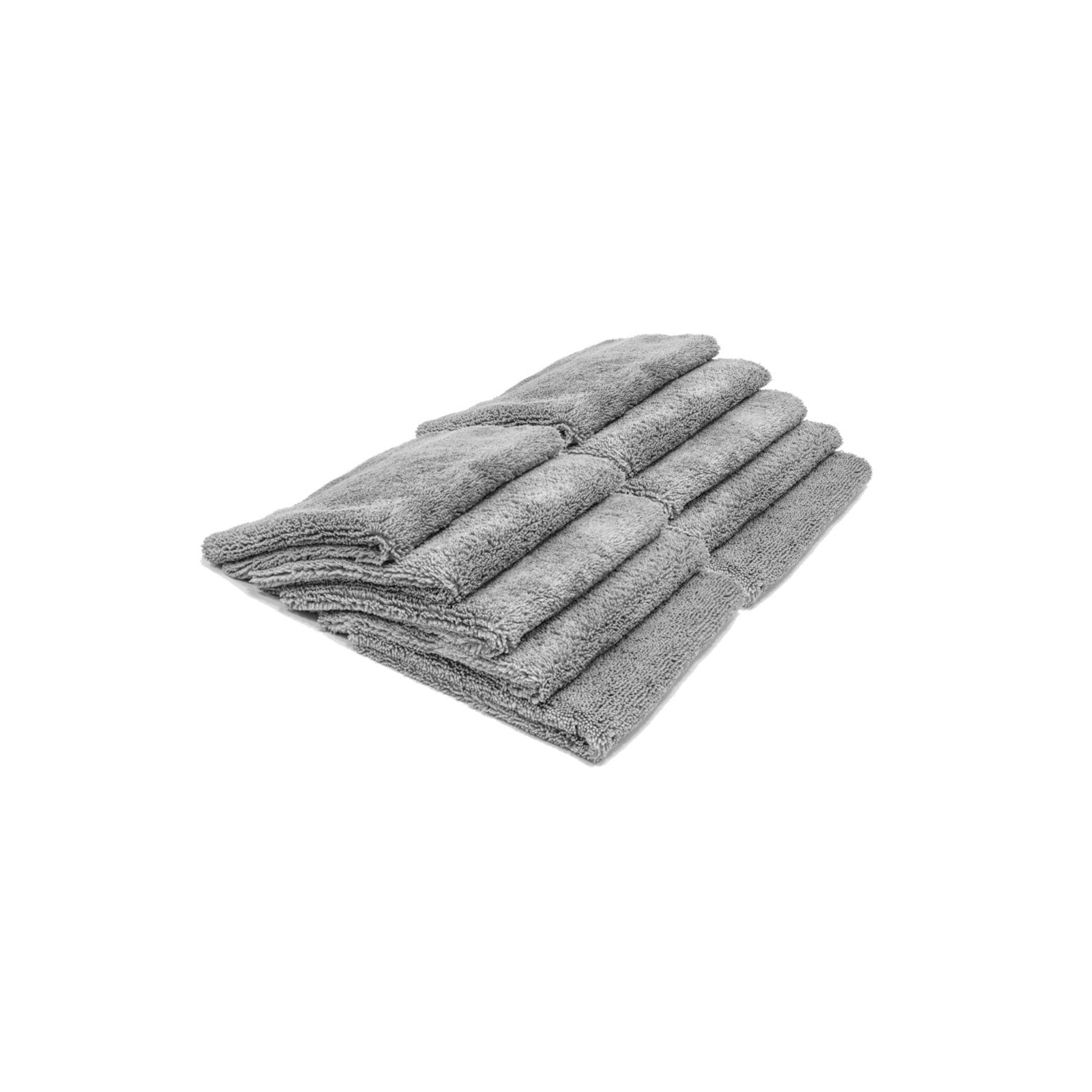 Gray 10-pack Autofiber Detailer's Delight Heavyweight Microfiber Towel for quick detailer use and final wipe-downs.