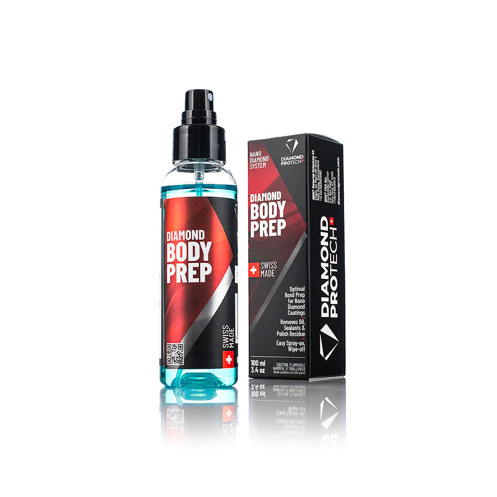 Diamond ProTech Diamond Body Prep, a non-caustic prep spray designed to remove residues before applying a ceramic coating.