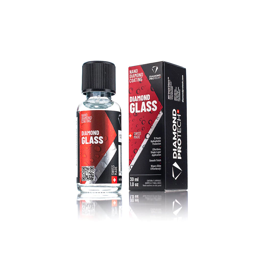 Diamond ProTech Diamond Glass formulated with nanodiamonds for water repellency and resistance to etching and staining.
