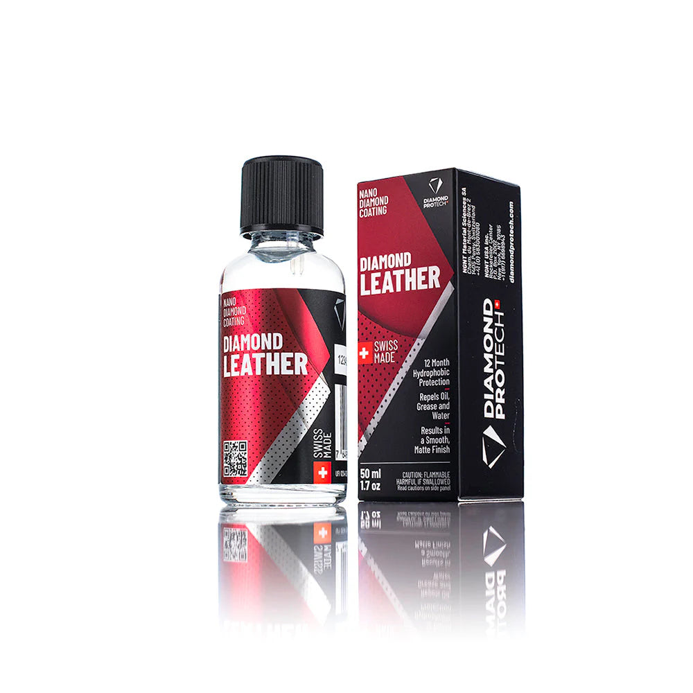 Diamond ProTech Diamond Leather coating designed for all leather types while providing a year of protection.