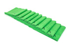 Green AutoFiber Quadrant Wipe Microfiber Towels, 10-pack, with numbered quadrants for coating application and leveling.