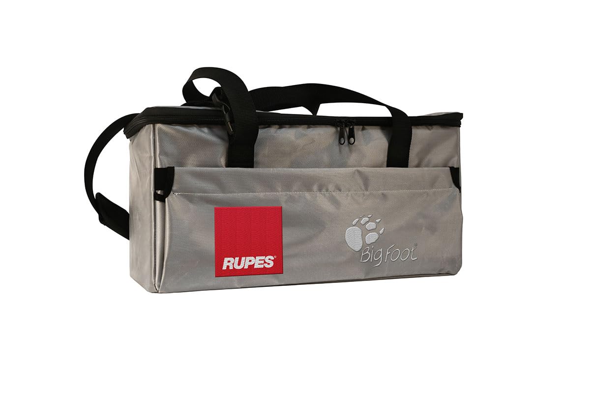 Rupes BigFoot Silver Polisher Bag – sleek, durable bag for storing and transporting detailing tools.