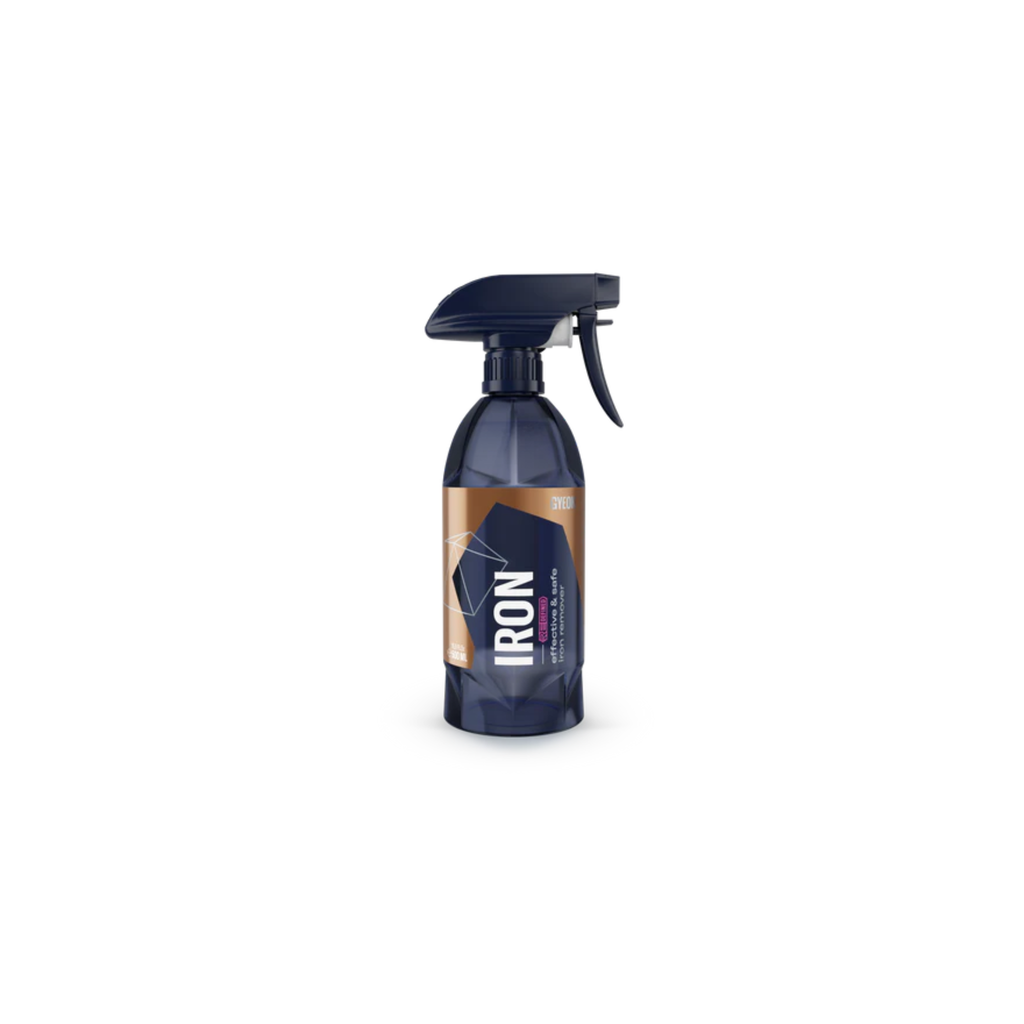 GYEON Q²M Iron Redefined breaks down iron particles and brake dust on paint and wheels for a deep, safe decontamination.