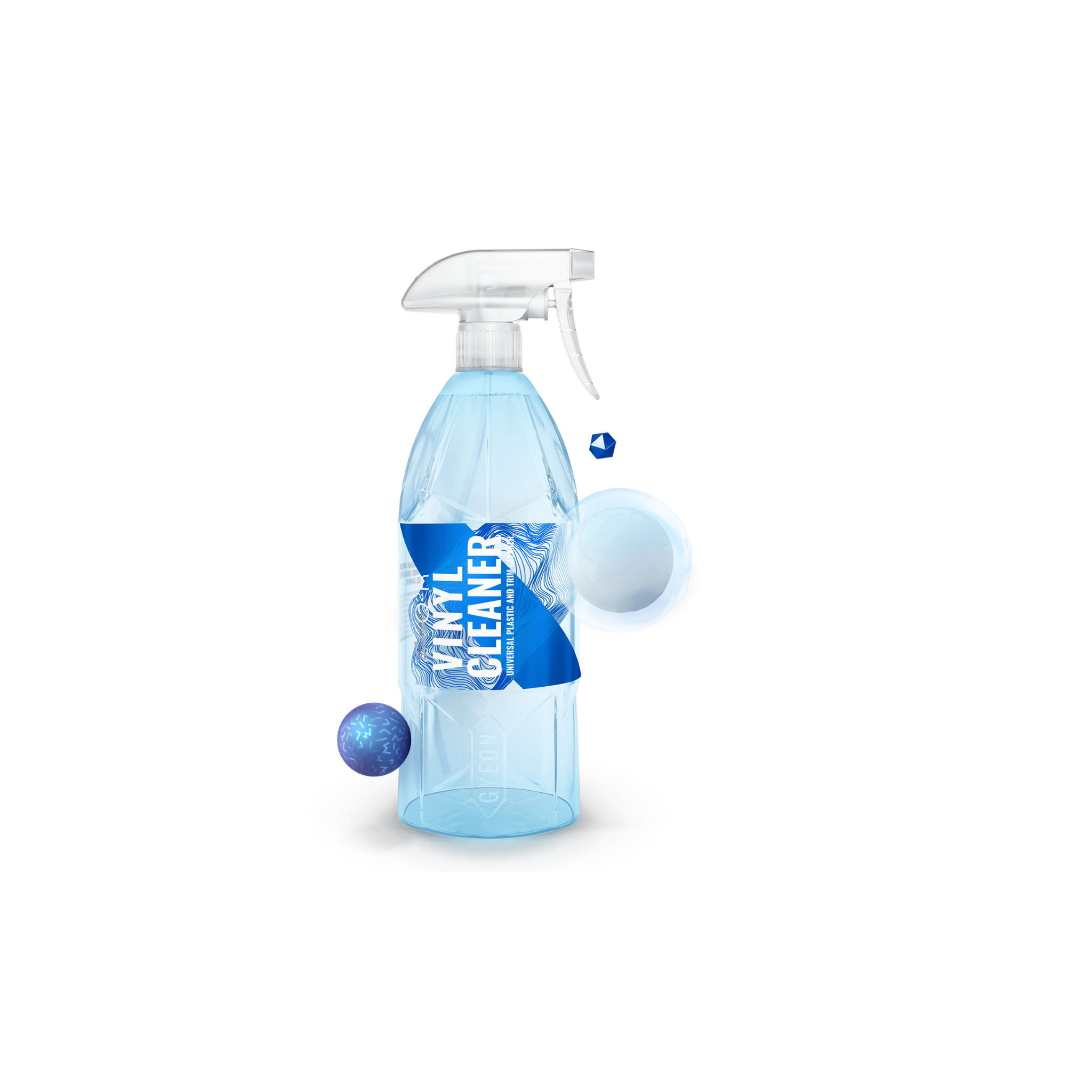 GYEON Q²R Vinyl Cleaner removes dirt and sunscreen from marine vinyl, restoring a clean, matte finish.