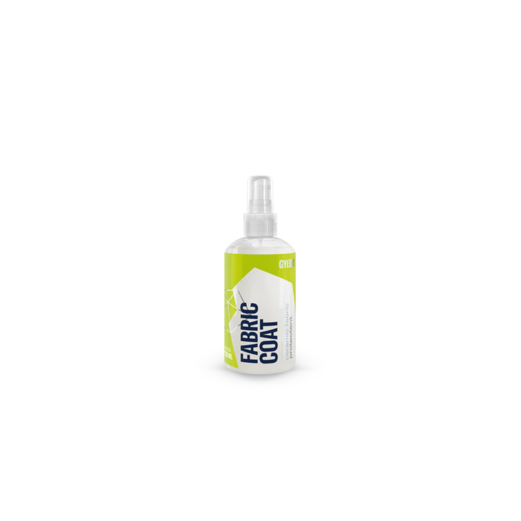 White bottle of 120ML Gyeon fabric coat