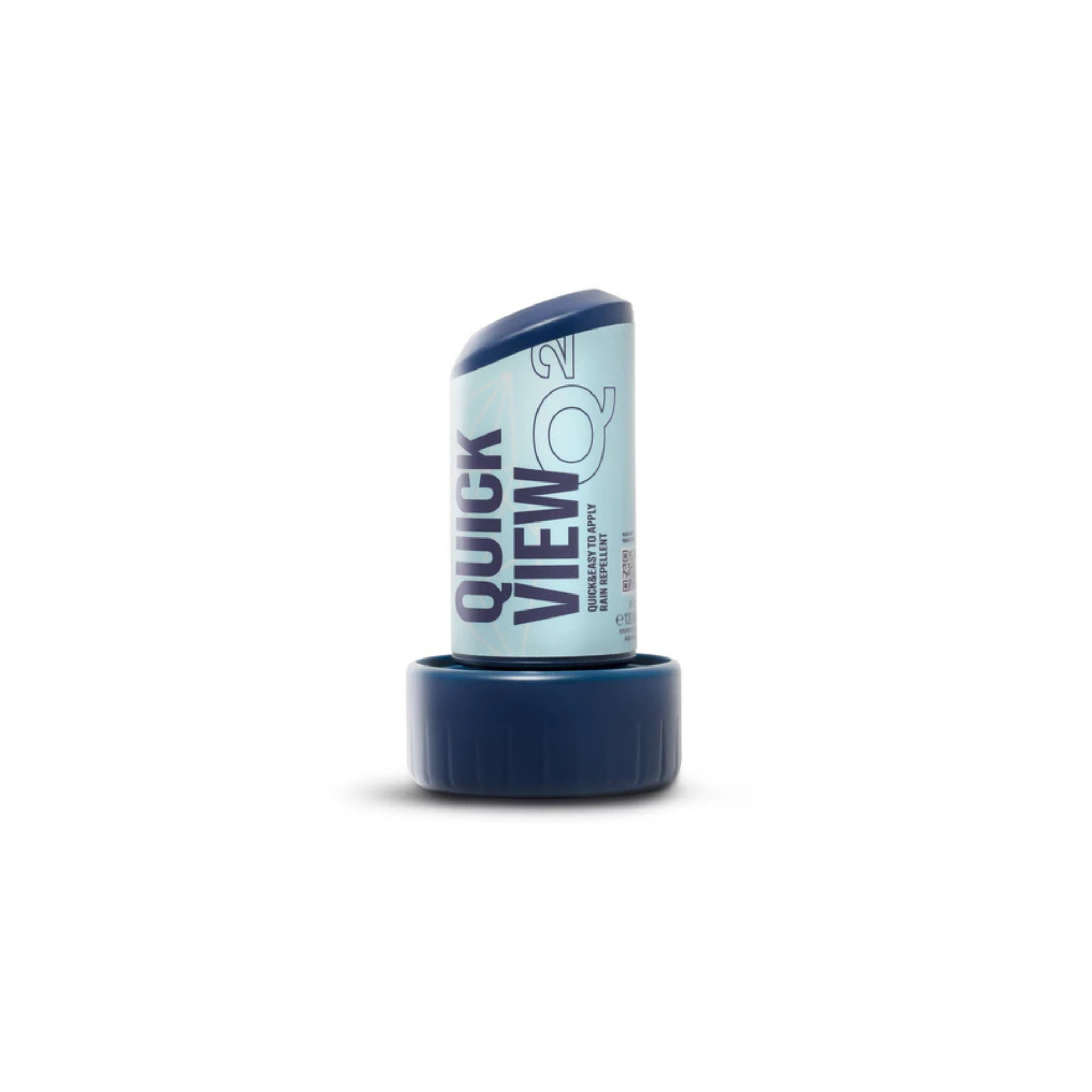 A blue container of Gyeon quick view windshield coating
