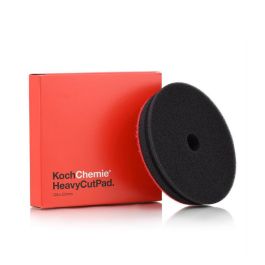 5-inch Koch-Chemie Heavy Cut Pad, high-abrasion foam designed to remove deep scratches and heavy paint defects effectively.