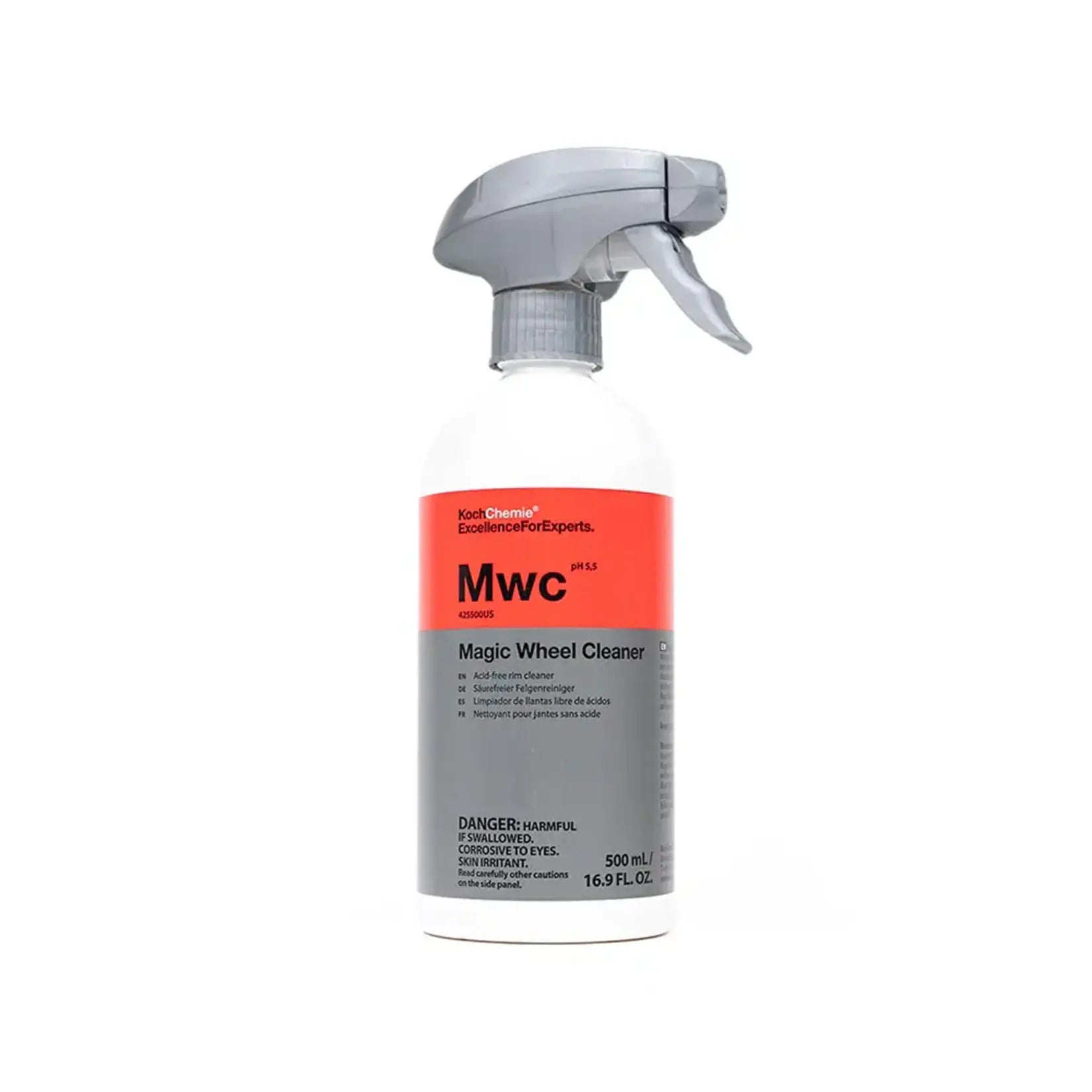 500mL Koch-Chemie Magic Wheel Cleaner, a powerful, acid-free, cleaner for mild yet thorough cleaning of rims and rim wells.