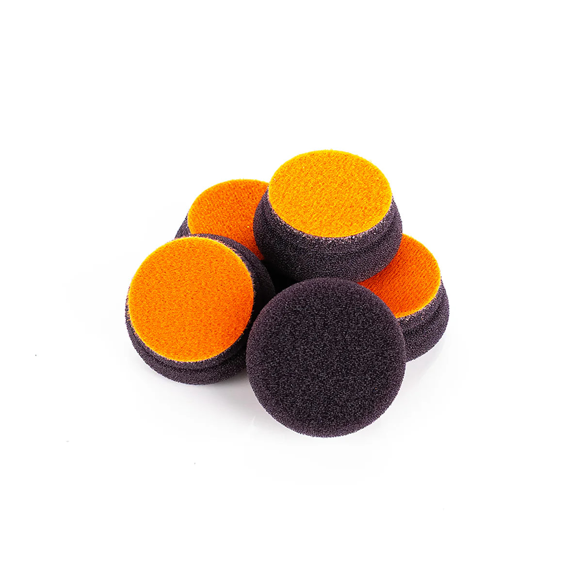2-inch Koch-Chemie One Cut Pad, medium abrasive foam for moderate scratch removal with excellent stability and flexibility.