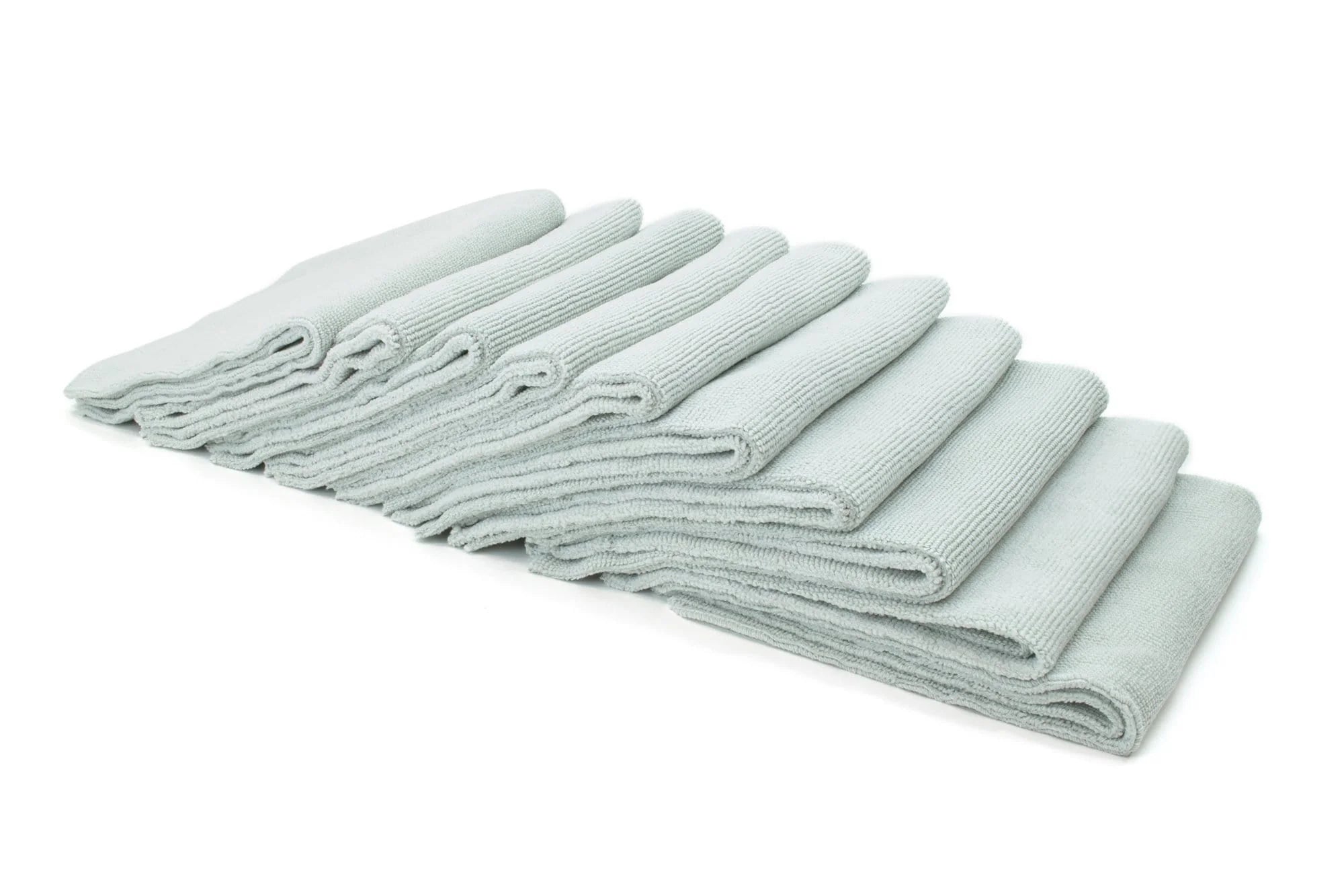 Autofiber Korean Pearl Edgeless Detailing Towels, 10-pack, 450GSM, tight pearl weave for polishing, coating, and cleaning.