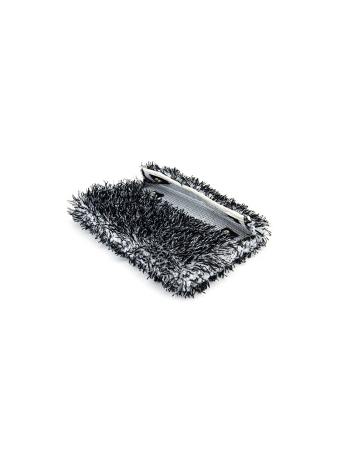 Black AutoFiber [Mitt on a Stick] Refill Microfiber Cover Wash Monster, plush and absorbent for extended reach car washing.