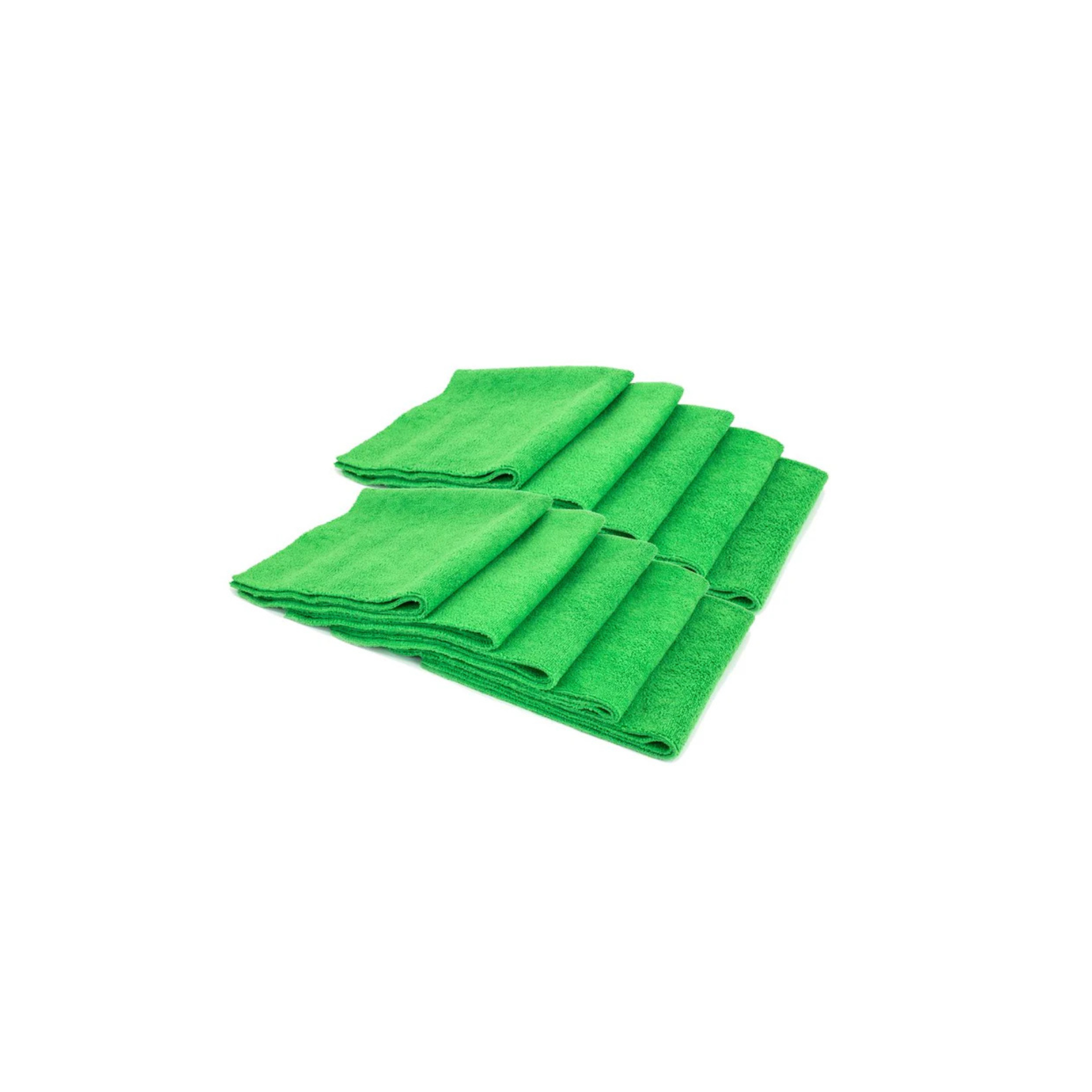Green Autofiber Mr. Everything Premium Paintwork Towels, 10-pack, premium microfiber for cleaning, polishing, and drying.