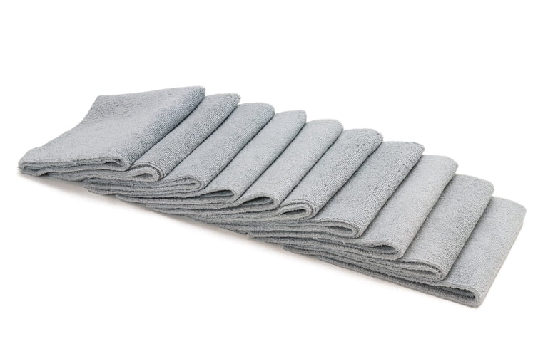 Autofiber Mr. Everything Jr. Premium Paintwork Towel, gray 10-pack, for easier coating leveling and compound removal.