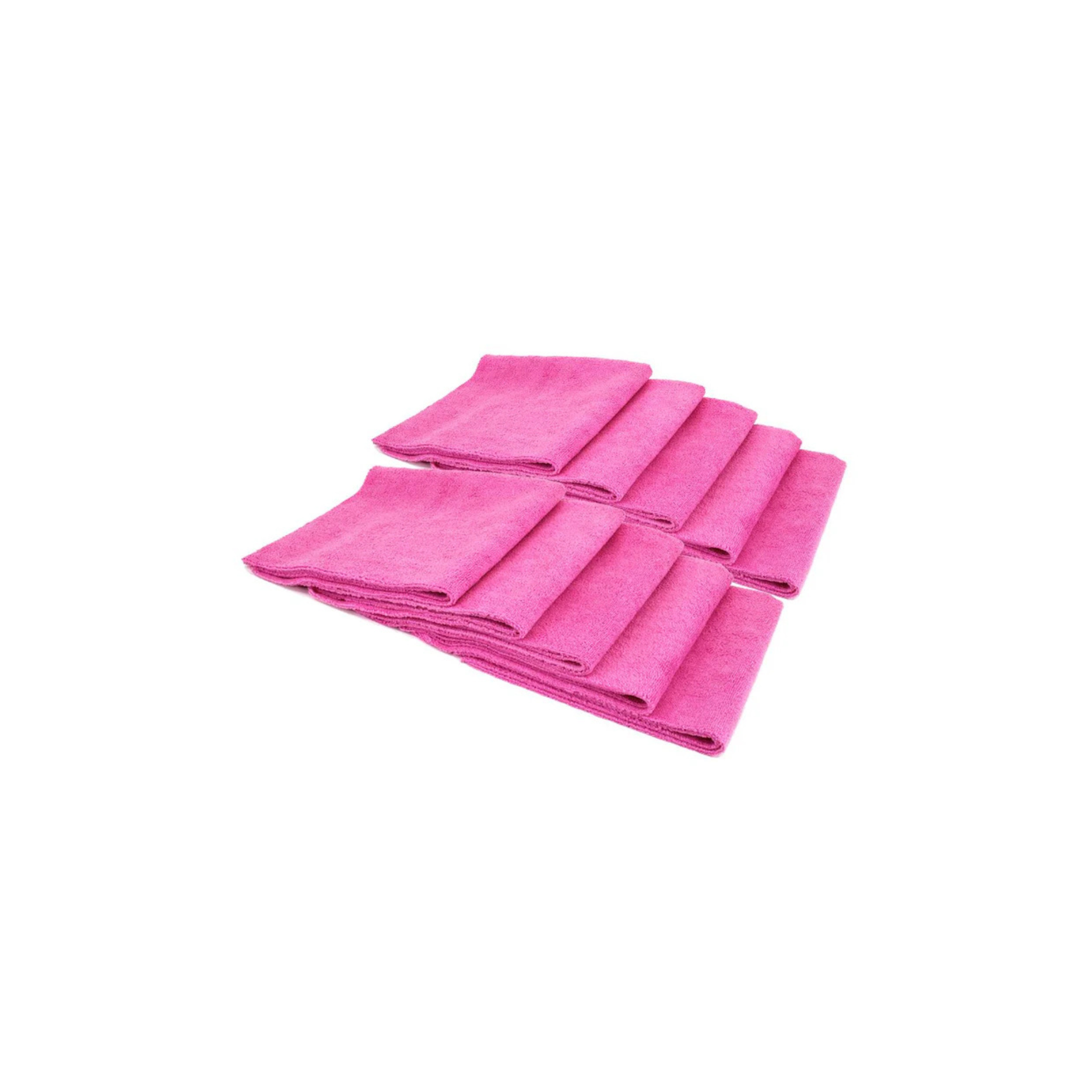 Pink Autofiber Mr. Everything Premium Paintwork Towels, 10-pack, premium microfiber for cleaning, polishing, and drying.