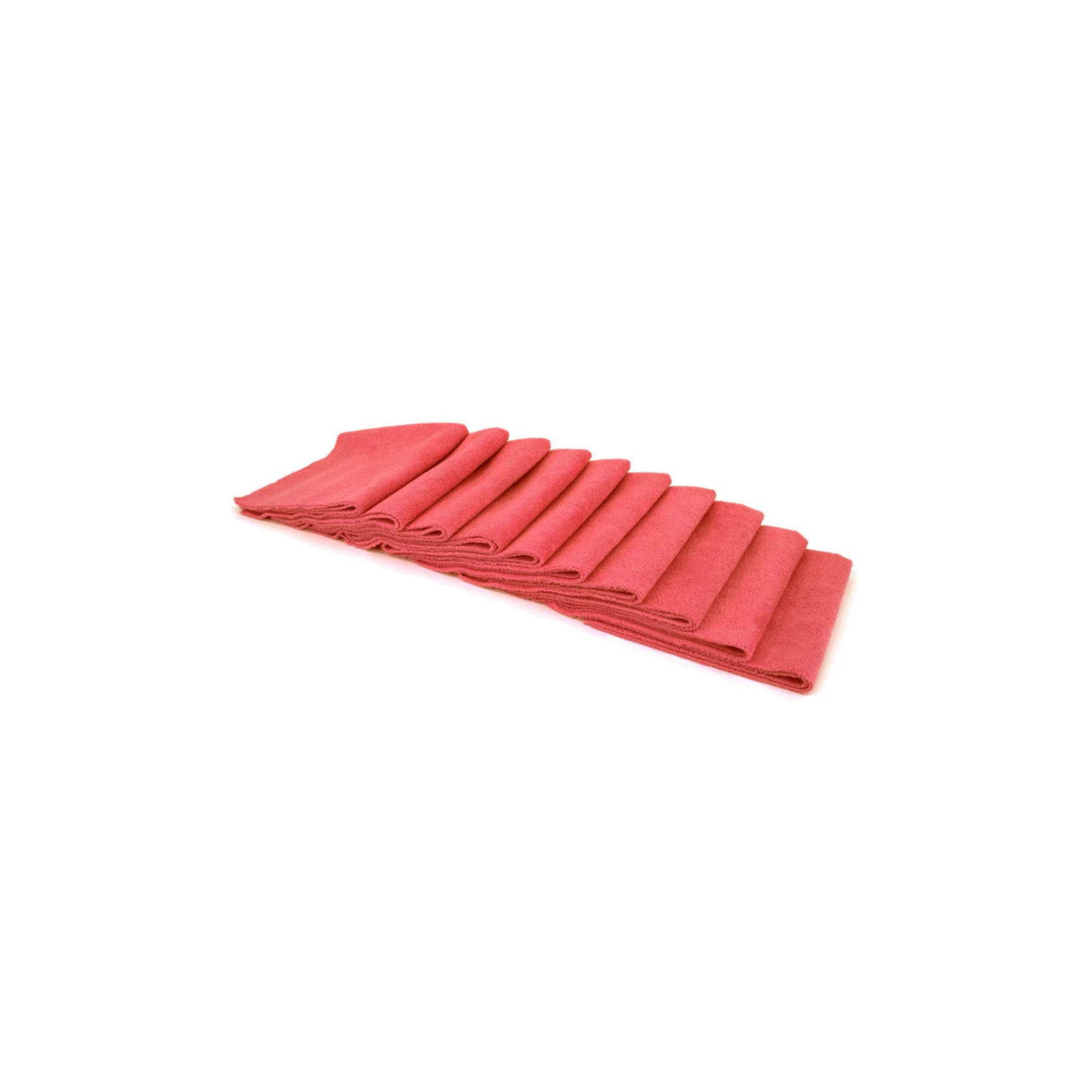 Red Autofiber Mr. Everything Premium Paintwork Towels, 10-pack, premium microfiber for cleaning, polishing, and drying.