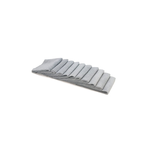 AutoFiber Mr. Everything Jr. Premium Paintwork Towel, gray 10-pack, for easier coating leveling and compound removal.