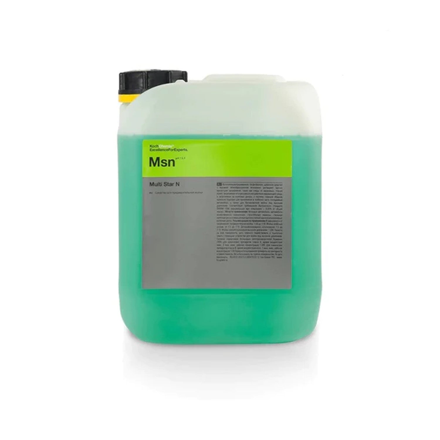 Koch-Chemie Multi Star N: high-foaming, alkaline pre-cleaner for cars/trucks, removing tough dirt with corrosion protection.