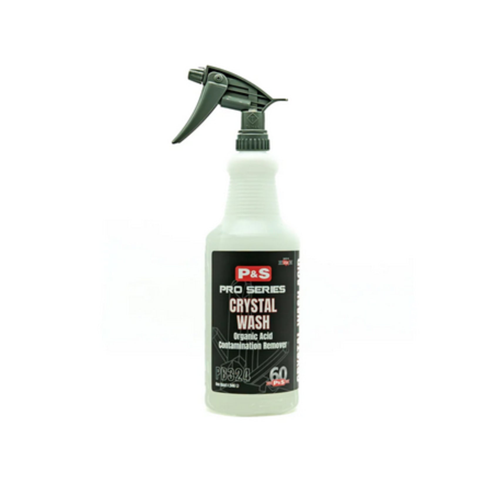 32oz bottle of P&S Crystal Wash that crystallizes as it cleans surfaces.