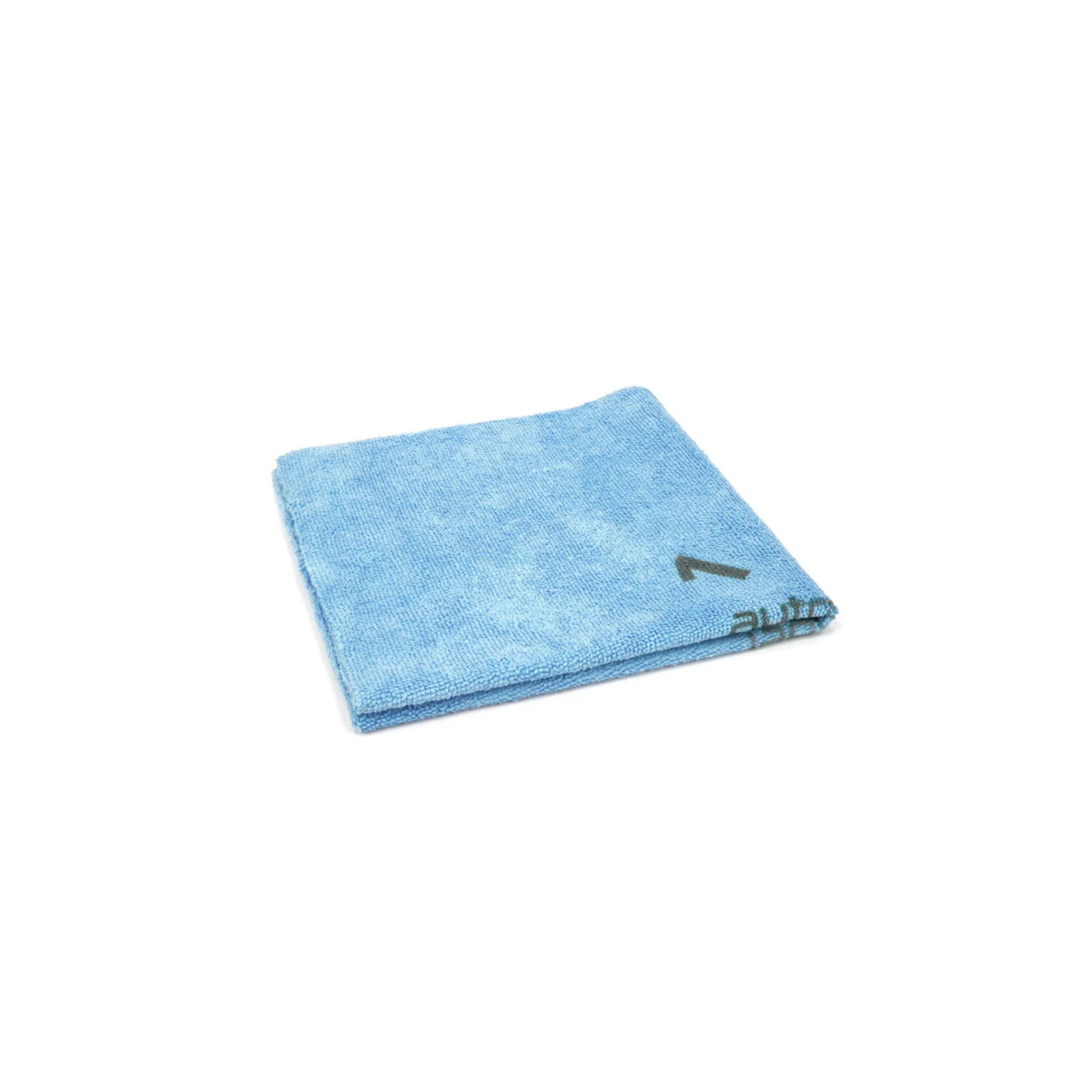 Blue Autofiber Quadrant Wipe Microfiber Leveling Towel, with numbered quadrants for coating application and leveling.