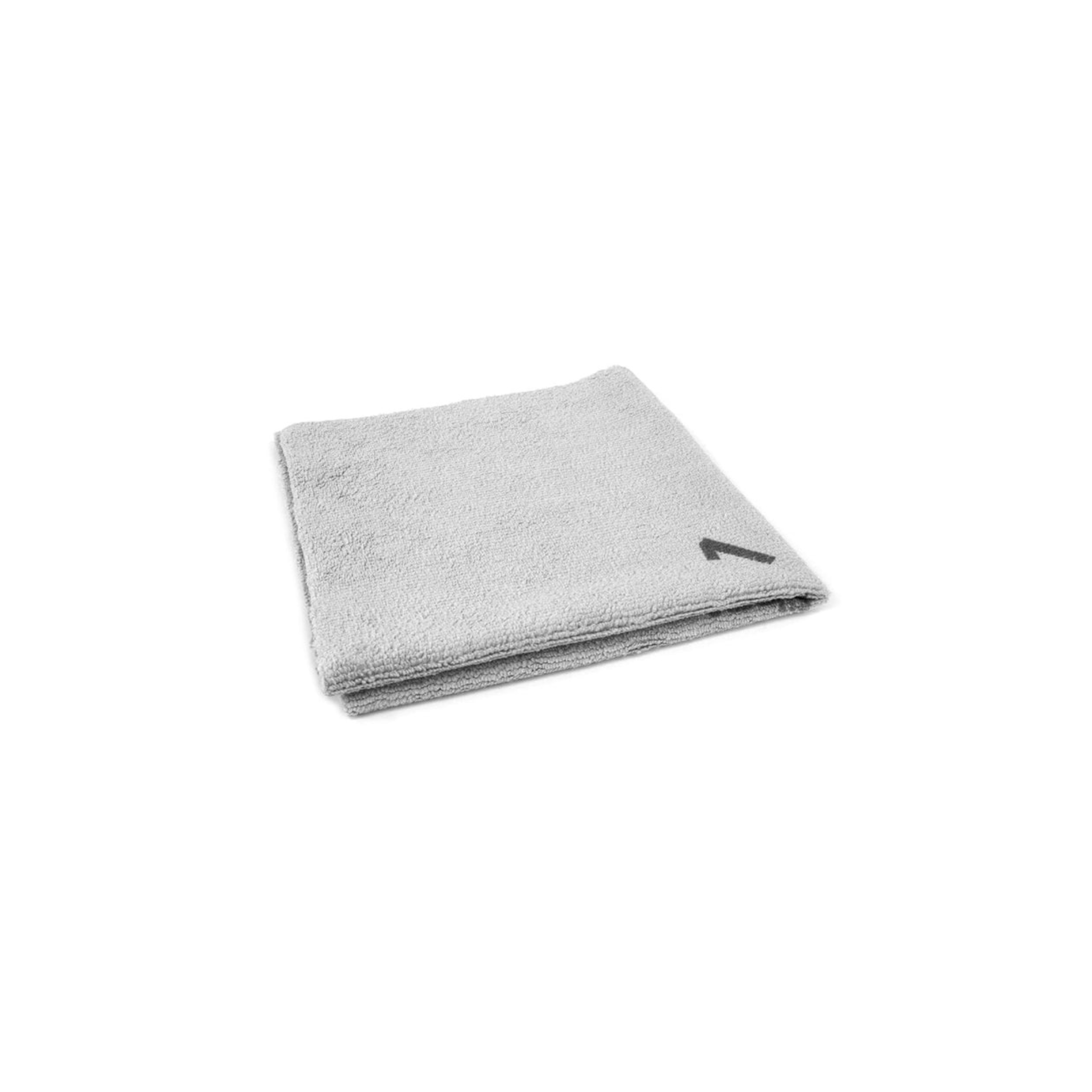 Gray Autofiber Quadrant Wipe Microfiber Leveling Towel, with numbered quadrants for coating application and leveling.