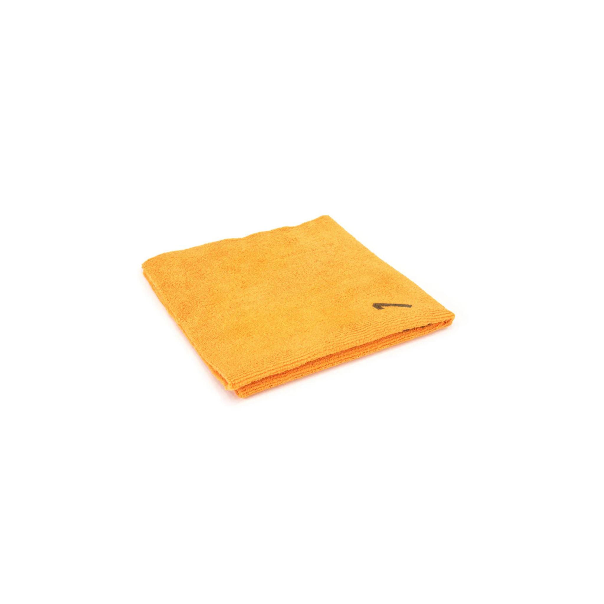 Orange Autofiber Quadrant Wipe Microfiber Leveling Towel, with numbered quadrants for coating application and leveling.